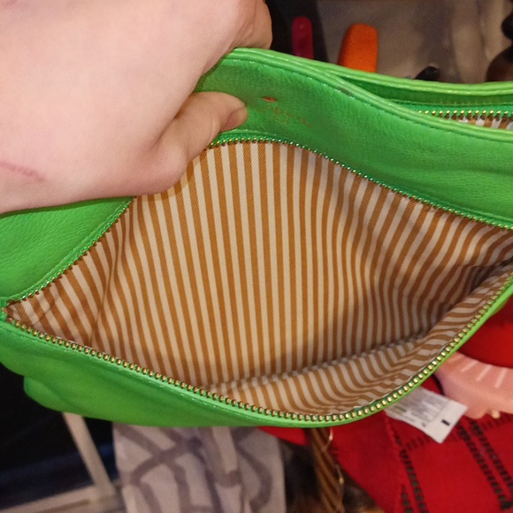 Gently Used Kate Spade Lime Green Crossbody - Picture 10 of 14